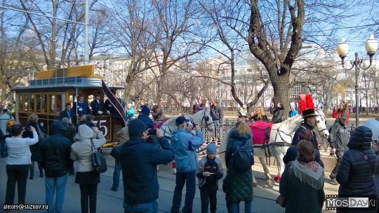 Парад ретро трамваев в москве 2024. Задержка трамваев на Чистопрудном бульваре17.02.2020 года.